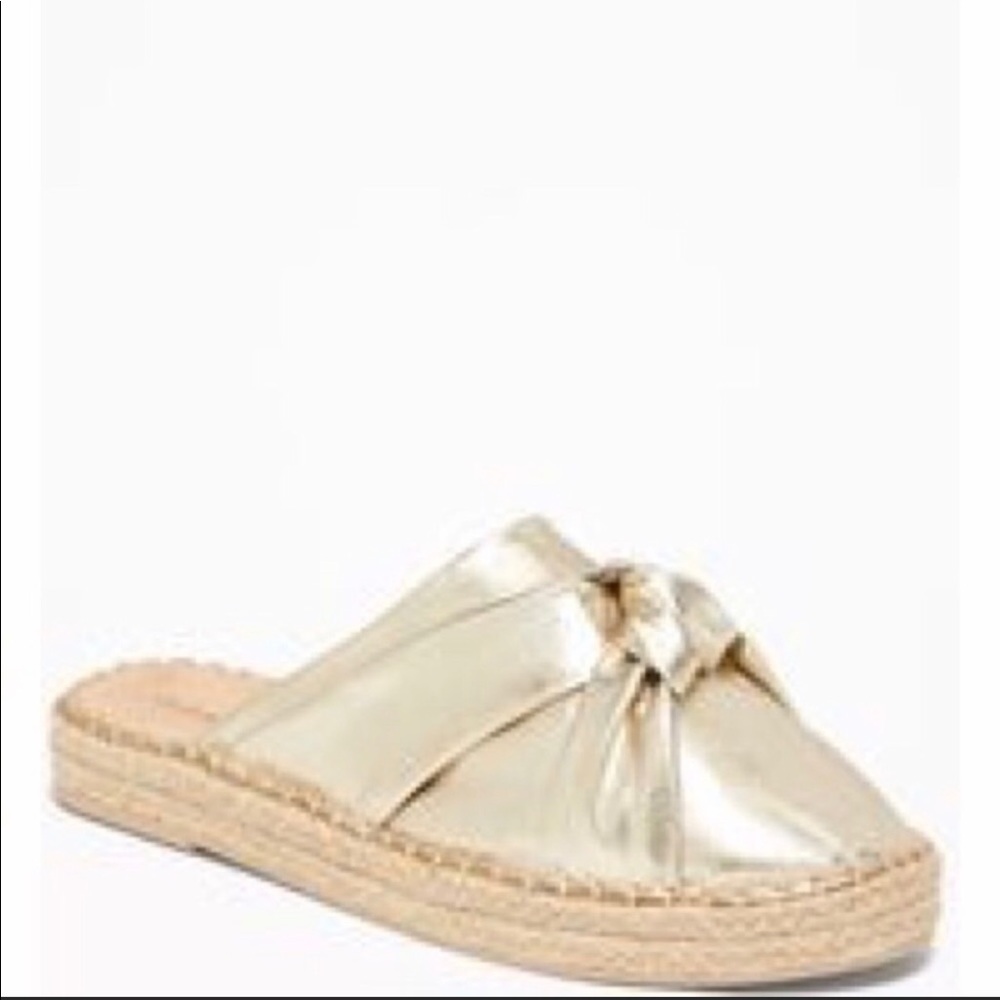 Old Navy Gold Espadrilles
